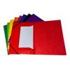 A4 Red Card 3 Flap Folder With Elastic Closure