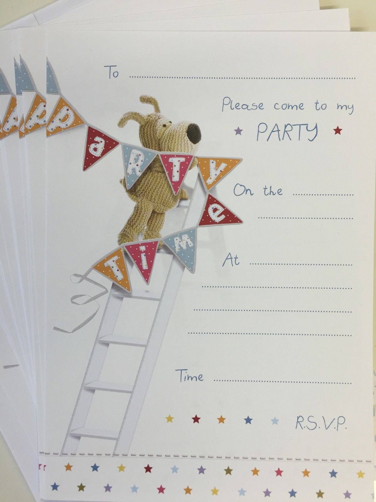 Boofle Party Invitations - Pack of 20 Sheets and Envelopes