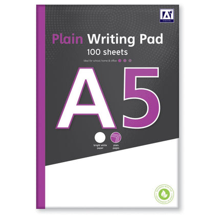 A5 100 Sheets Plain Writing Pad