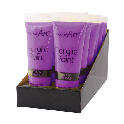 Neon Purple Acrylic Paint 120ml