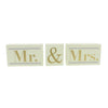 Amore MDF White Box Sign Mr & Mrs Mantel Blocks