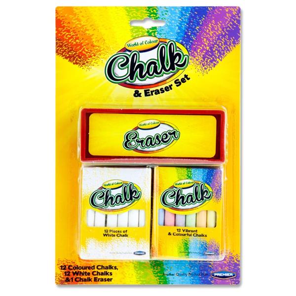 Chalk And Eraser Set by World of Colour