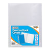 Pack of 3 9"x7" Exercise Book Covers (Clear)