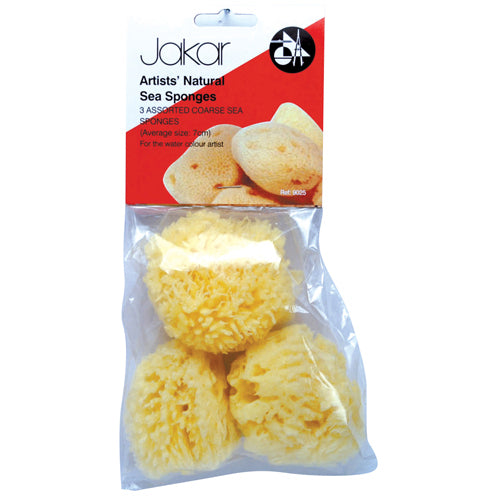 Pack of 3 Natural Sea Sponge