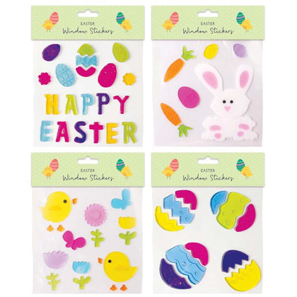 Square Gel Easter Window Stickers