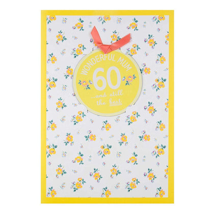 Mum 60th Birthday Card 'Magnetic Keepsake' Large