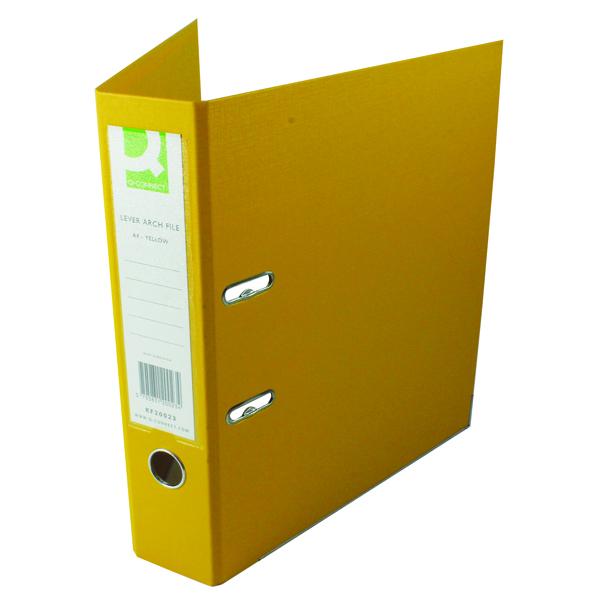 Pack of 10 A4 Yellow 70mm Polypropylene Lever Arch File– Choice Wholesale