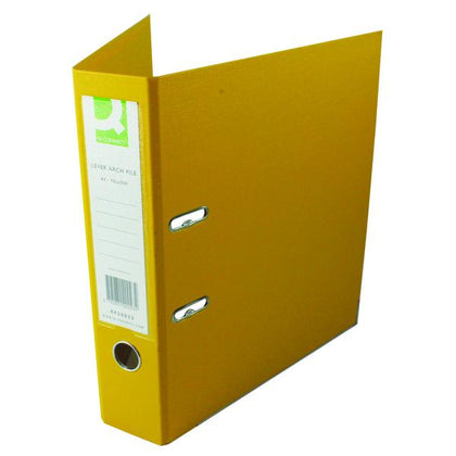 Pack of 10 A4 Yellow 70mm Polypropylene Lever Arch File