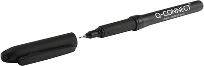 Pack of 10 0.4mm Fineliner Black Pens