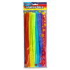 Pack of 42 12" Neon Coloured Chenille Pipe Cleaners Stems by Crafty Bitz