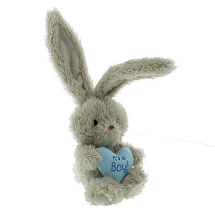 Bebunni Plush Rabbit with Heart 35cm - It's a Boy