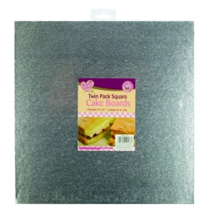 Twin Pack Square Cake Boards