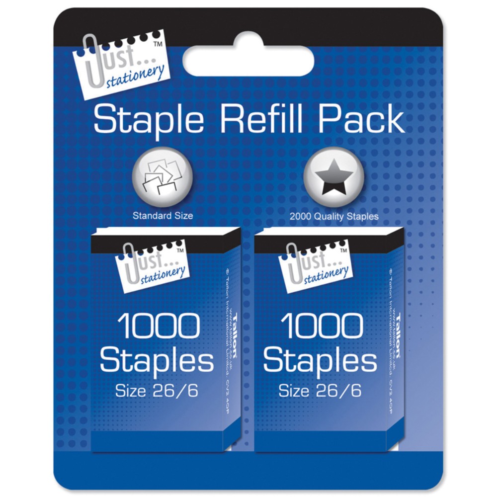 2 x 1000 No 26 Staples