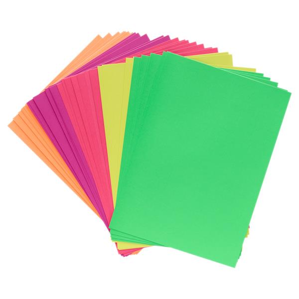 Premier A4 160gsm Activity Fluorescent Card 40 Sheets