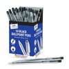 Pack of 50 Black Smooth Write Retractable Pens