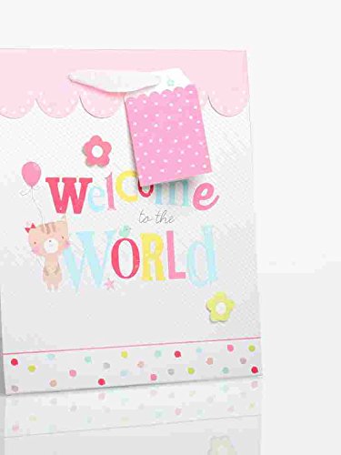 New Baby Girl Welcome to The World Gift Bag