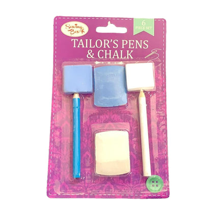 Set of 6 Tailors Pens and Chalk by Sewing Box