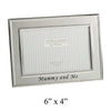 2 Tone Silverplated Oblong Frame "Mummy & Me" 6" x 4"