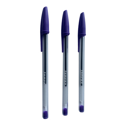 Box of 50 Purple Ballpoint Pens Smooth Glide by Janrax
