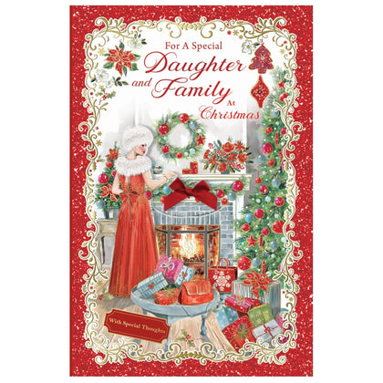 For a Special Daughter and Family With Special Thoughts Christmas Card
