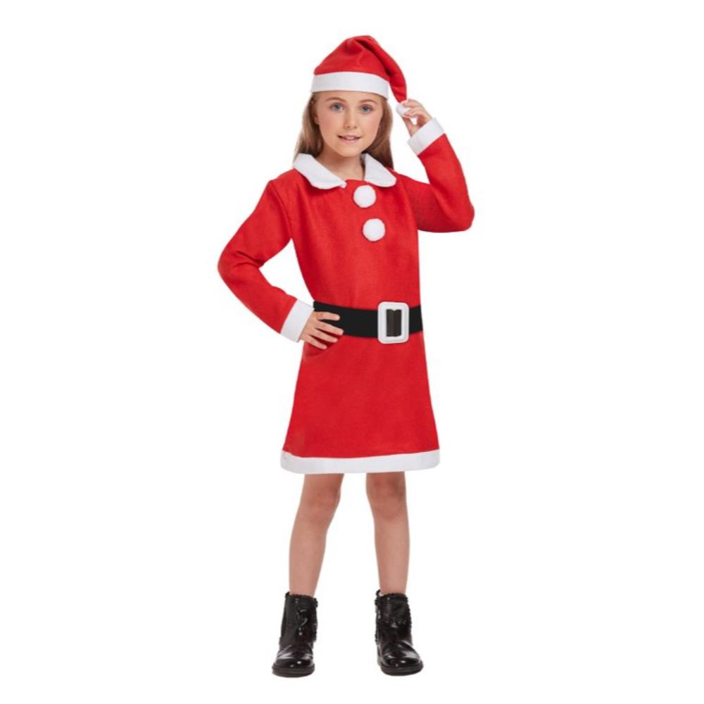 Children's Santa Girl Costume for 4-6 Years