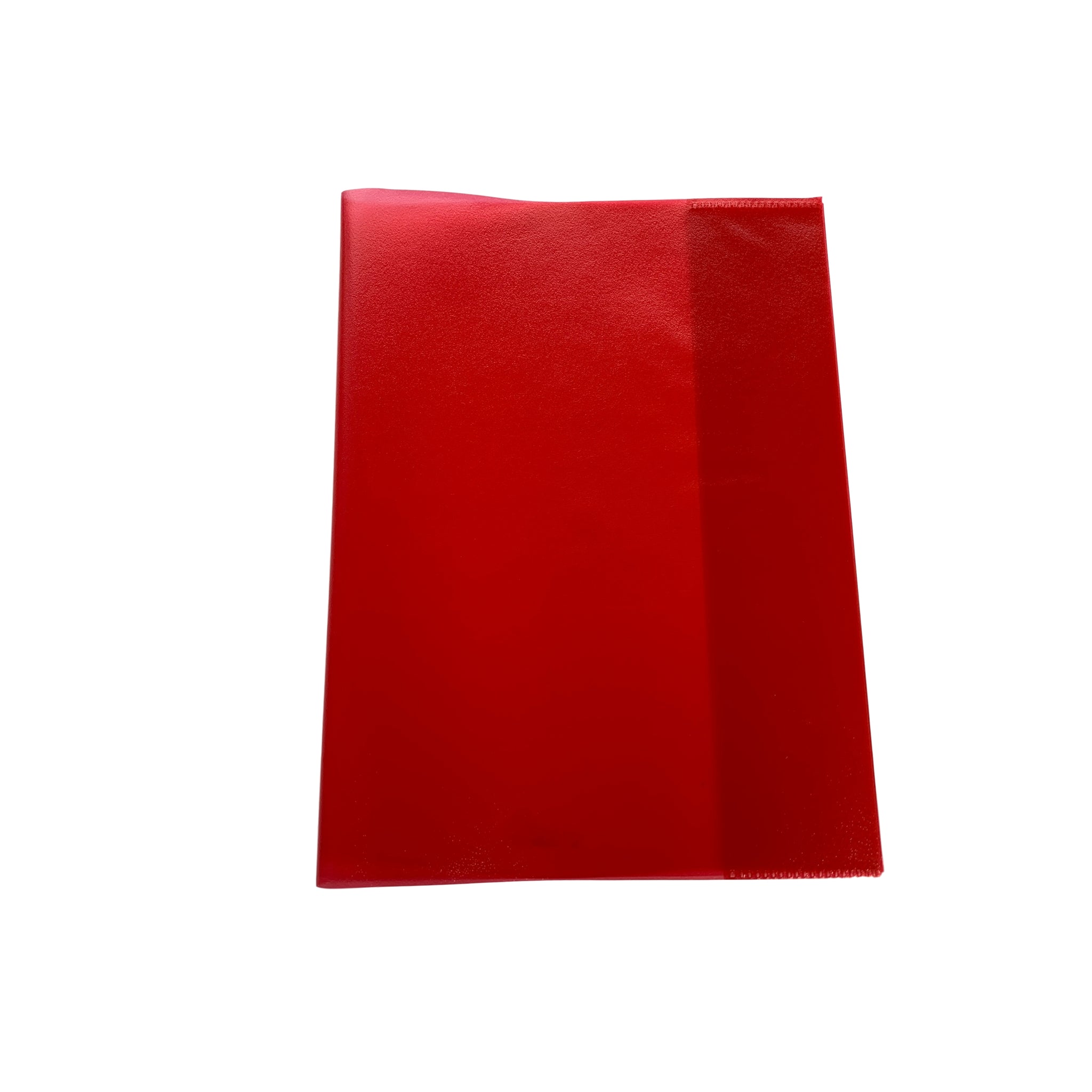 Pack of 10 9x7" Frosted Red Exercise Book Covers