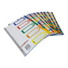 A4 5 Part Polypropylene Dividers with Reinforced Index Cover