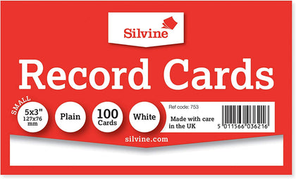 100 Record Cards 5