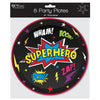 Pack of 8 Superhero Party 9" Plates