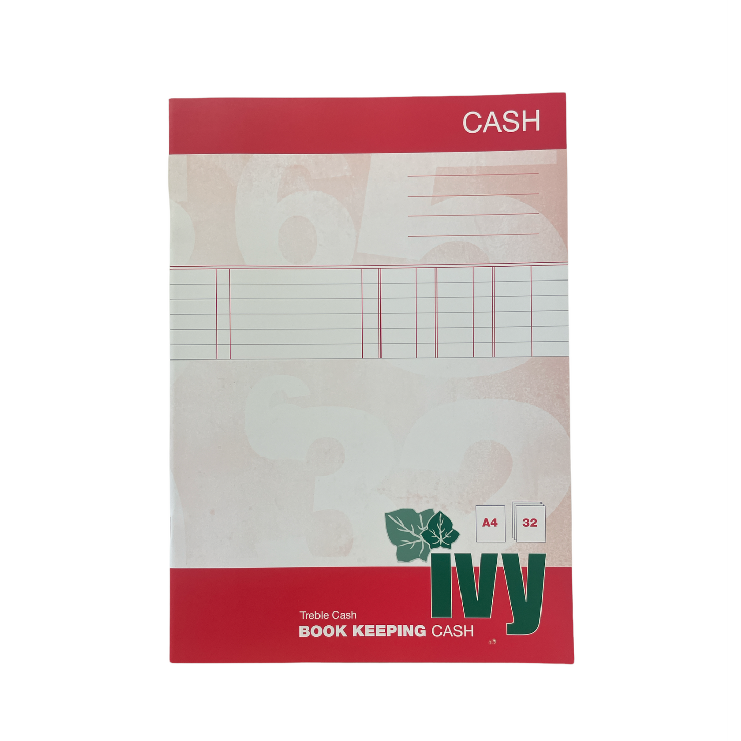 Treble Cash Book Keeping A4 32 pages