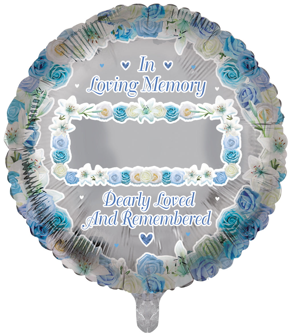 In Loving Memory Personalised Remembrance Foil Balloons For Male
