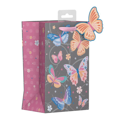 Butterfly Swirls Design Perfume Gift Bag