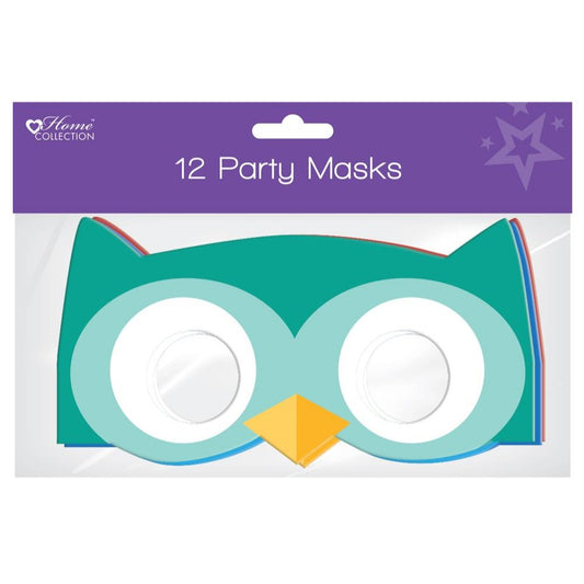 Pack of 12 Card Woodland Masks