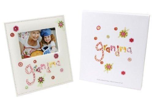 Vintage Collection 6"x4" Fabric Photo Frame for Grandma