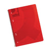 Spiral Bound Polypropylene Notebook 160 Pages A4 Red (Pack of 5)