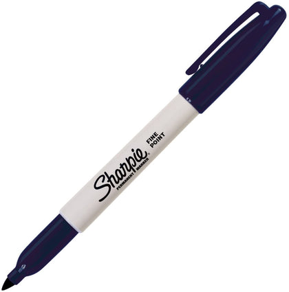 Navy Blue Sharpie Fine Point Permanent Marker Pen