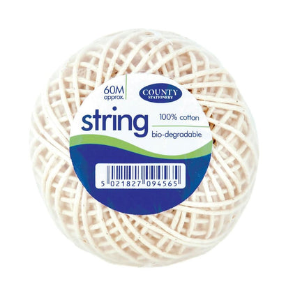 Medium Cotton String 60m Ball