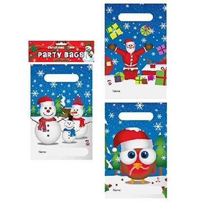 Pack of 12 Assorted Christmas Time Party Bags