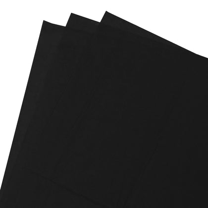 Pack of 480 Sheets 500x750mm Black Tissue Paper
