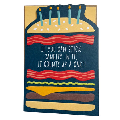 Candles In It Count as a Cake Design Birthday Card