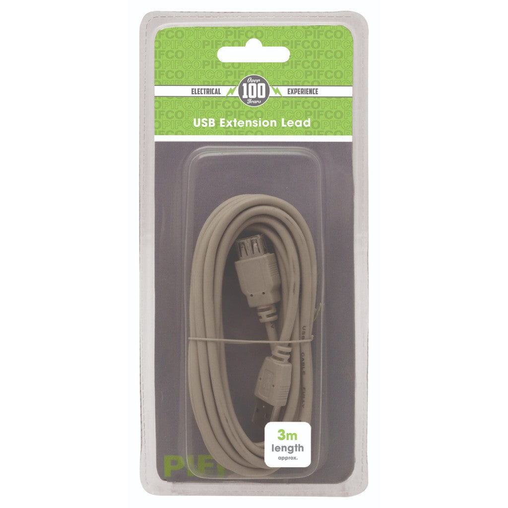 3 Meter USB Extension Lead by Pifco