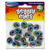 Pack of 40 16mm Coloured Self Adhesive Goggly Eyes by Crafty bitz