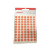 Pack of 560 Orange 8mm Round Labels - Stickers