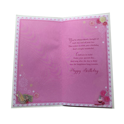 With Love to My Wife Birthday Soft Whispers Card
