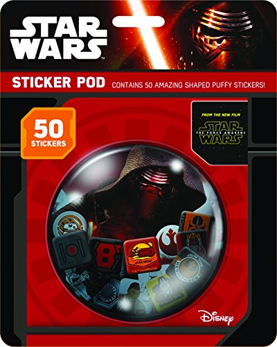 Star Wars VII Sticker Pod with 50 Shaped Puffy Stickers