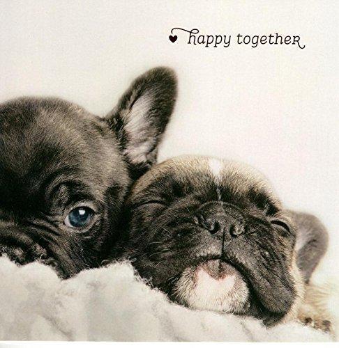 Happy Together Cute Dogs Valentine's Day Card