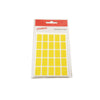 Pack of 125 Yellow 12x18mm Rectangular Labels - Adhesive Stickers