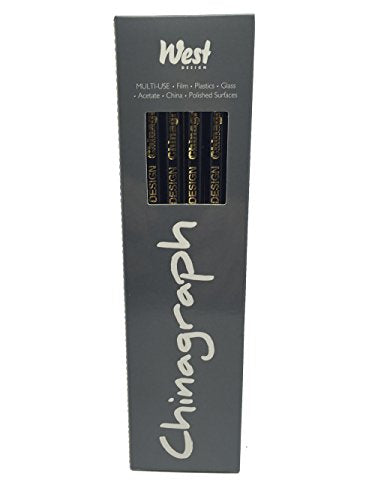 Pack of 12 Royal Sovereign Black Chinagraph Marking Pencil