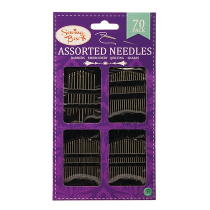 Pack of 70 Assorted Sewing Needles by Sewing Box