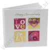 Talking Pictures Sorbet Collection 6" x 4" Photo Album - Happy Anniversary
